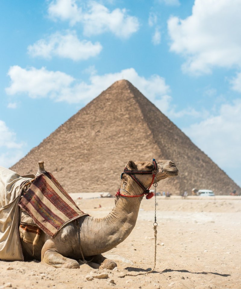 The Great Pyramids of Giza near Cairo