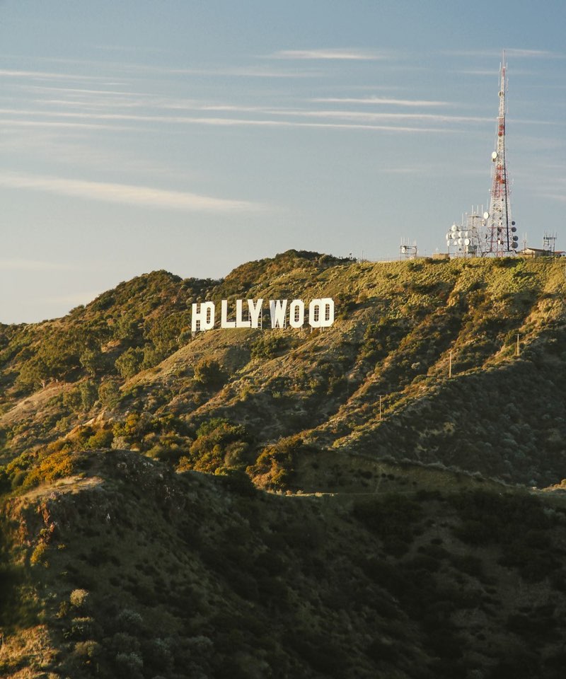 The Hollywood sign in the hills of Los Angeles
