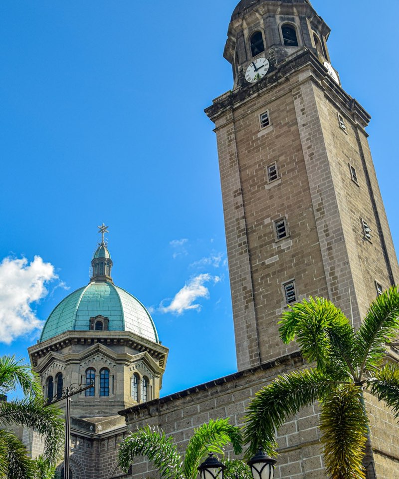Manila Cathedral bell tower in Intramuros
