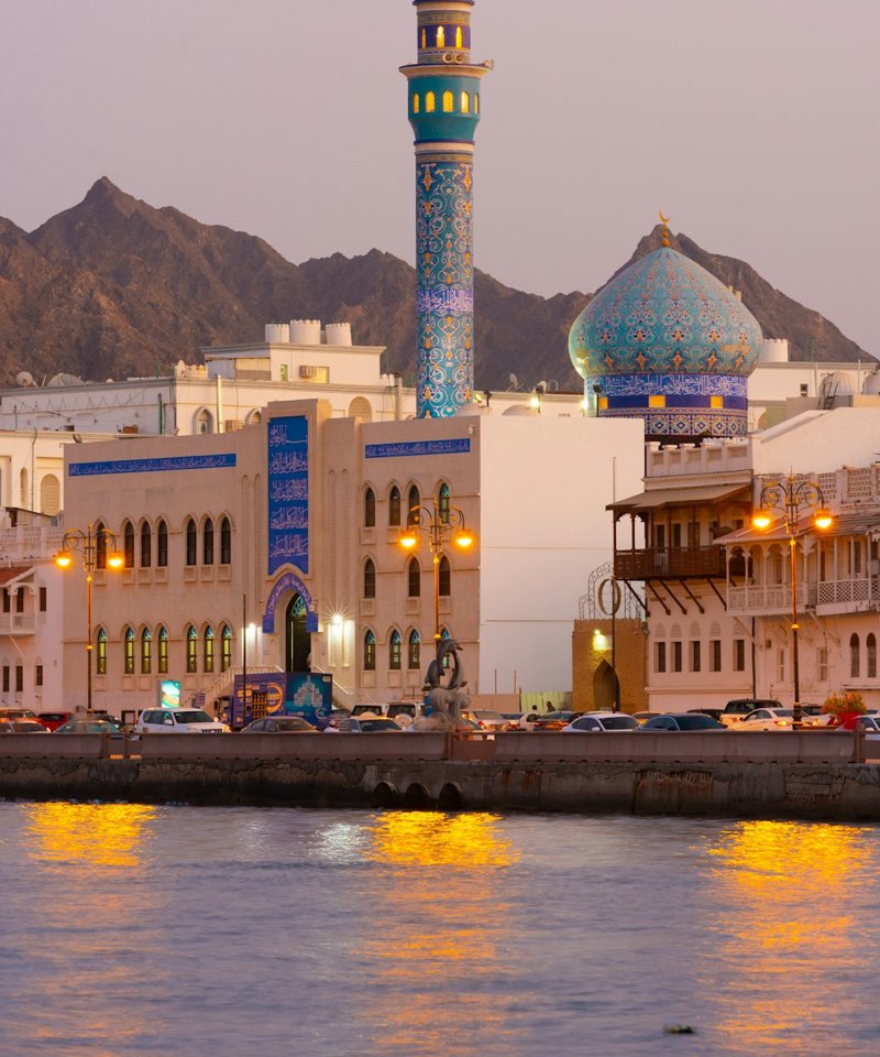 Al Lawatiya Mosque on the Muttrah waterfront, Muscat